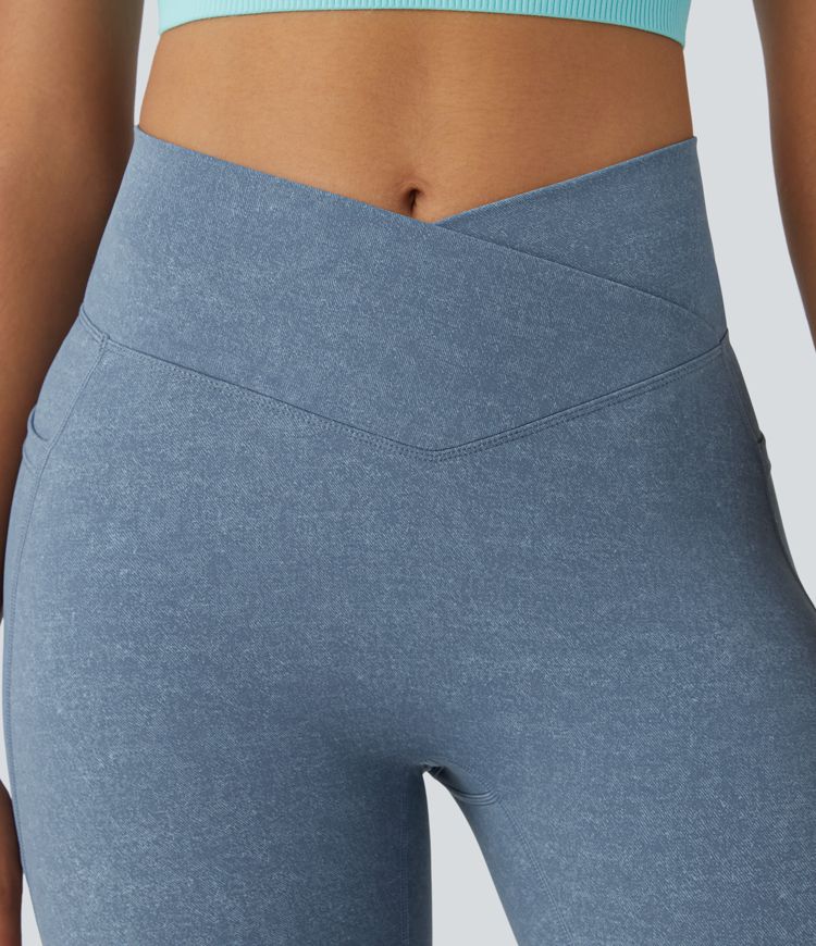 Leggings Para Mujer Con Patrón De Navidad