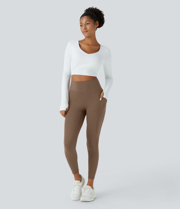 SoftlyZero™ High Waisted Pocket 7/8 Yoga Leggings-UPF50+