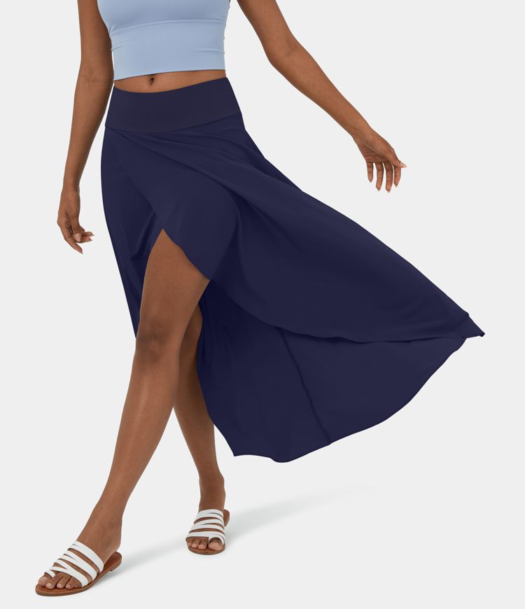 Women’s Breezeful™ High Waisted High Low Ruffle 2in1 Quick Dry Casual