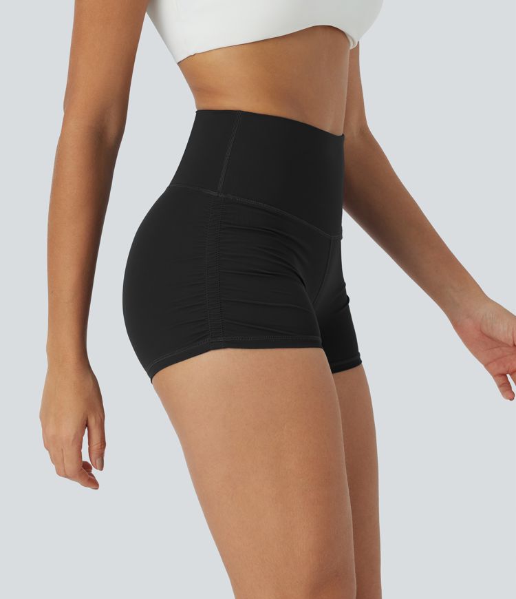 SoftlyZero™ QuickDry SoCinched Pantaloni Scurți de Alergare cu Talie Înaltă și Control al Burtii, Cute 2.5''