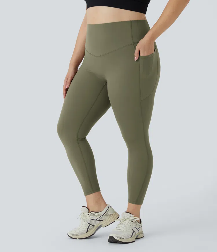 Halara UltraSculpt™ SoCinched High Waisted Tummy Control Pocket Shaping Training Plus Size Leggings