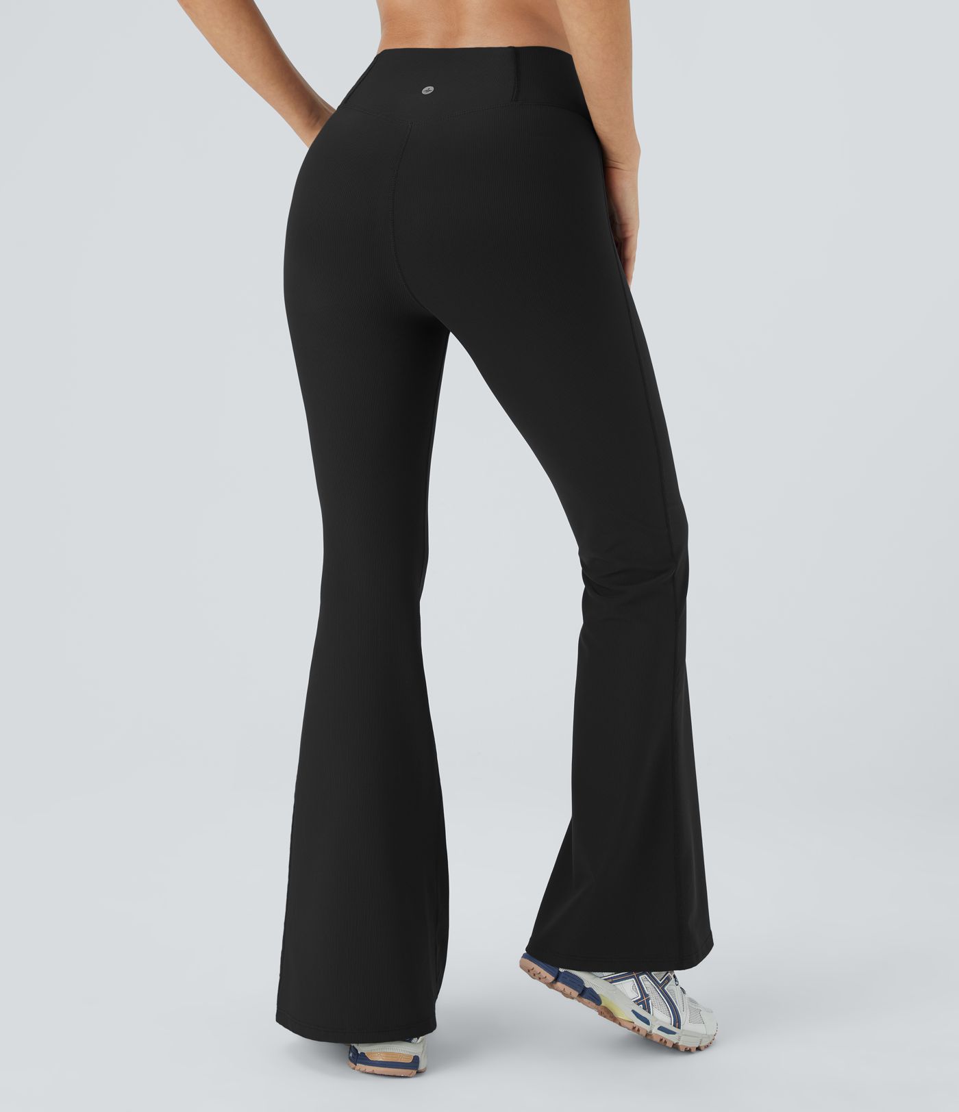 Patitoff™ Flow Pet Hair Resistant Crossover High Waisted Back Pocket Super Flare Leggings