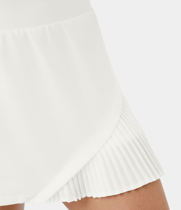 Everyday 2-in-1 Pleated Patchwork Tennis Skirt-Kinetic