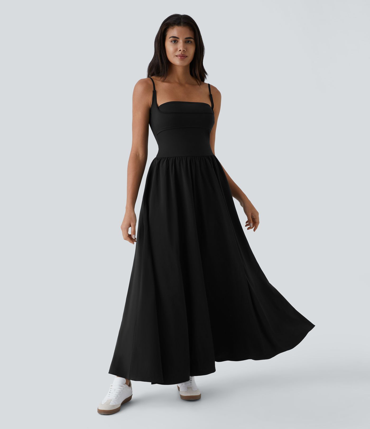 Breezeful™ Pocket Flowy Flare Maxi Quick Dry Casual Slip Dress