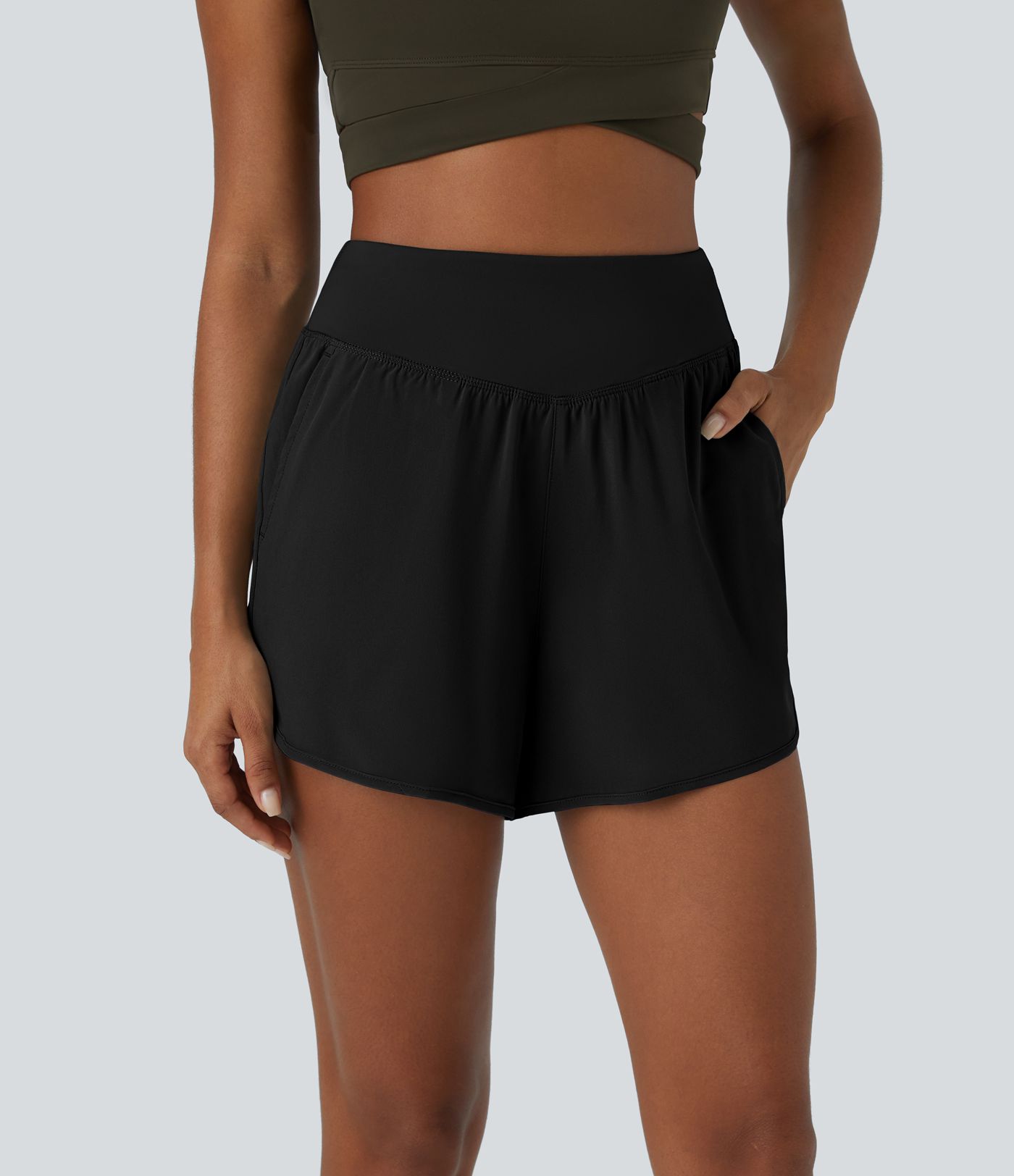 Pantalón corto Breezeful™ secado rápido bolsillo lateral tiro alto 10cm