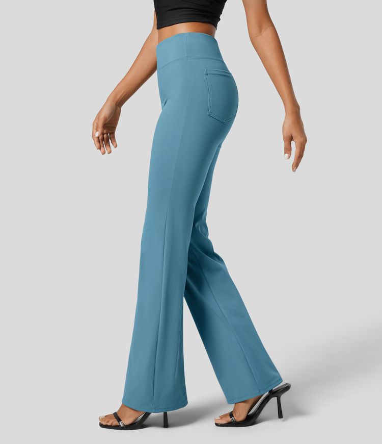 Halara Flex™ High Waisted Back Side Pocket Slight Flare Work Pants