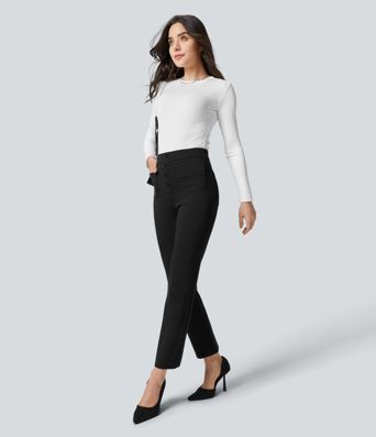 Halara Flex™ High Waisted Pockets Ankle Length Suit Work Pants