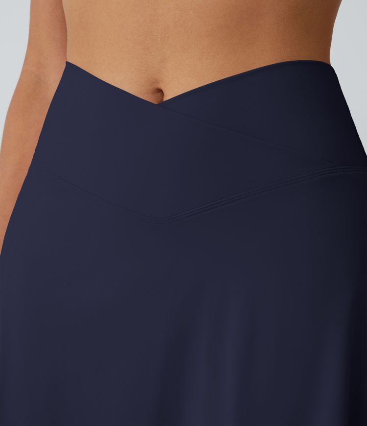 SoftlyZero™ Airy Crossover Pocket 2-in-1 Cool Touch Tennis Skirt-Lucid-Longer Length-UPF50+