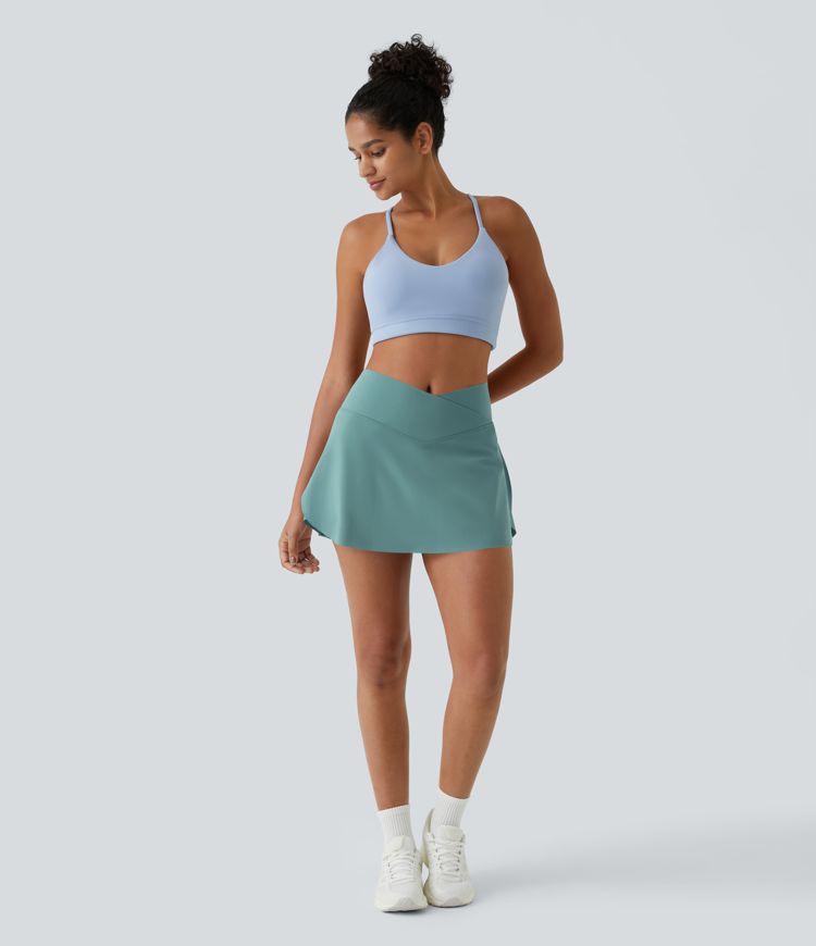 Everyday Softlyzero™ Airy Crossover 2-in-1-Mini-Tennisrock mit Seitentaschen-Lucid