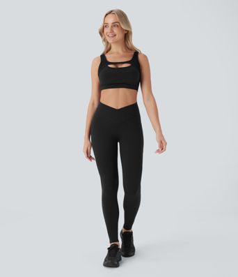 Softlyzero™ Plush - Rückenfreier Yoga-Sport-BH mit leichtem Support und kontrastierendem Mesh