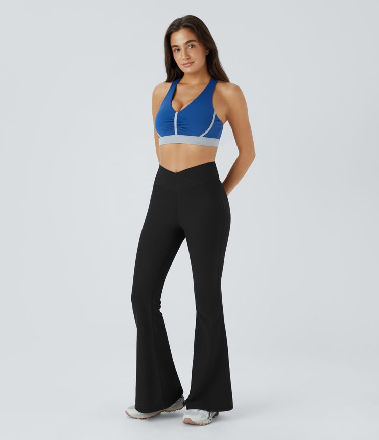 Patitoff™ Flow Pet Hair Resistant Crossover High Waisted Pocket Leggings