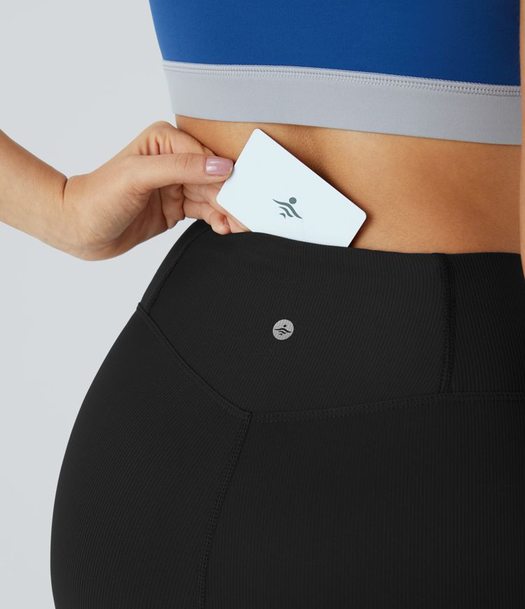 Patitoff™ Flow Pet Hair Resistant Crossover High Waisted Pocket Leggings