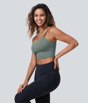 Patitoff™ 2.0 Pet Hair Resistant Padded Cropped Yoga Cami
