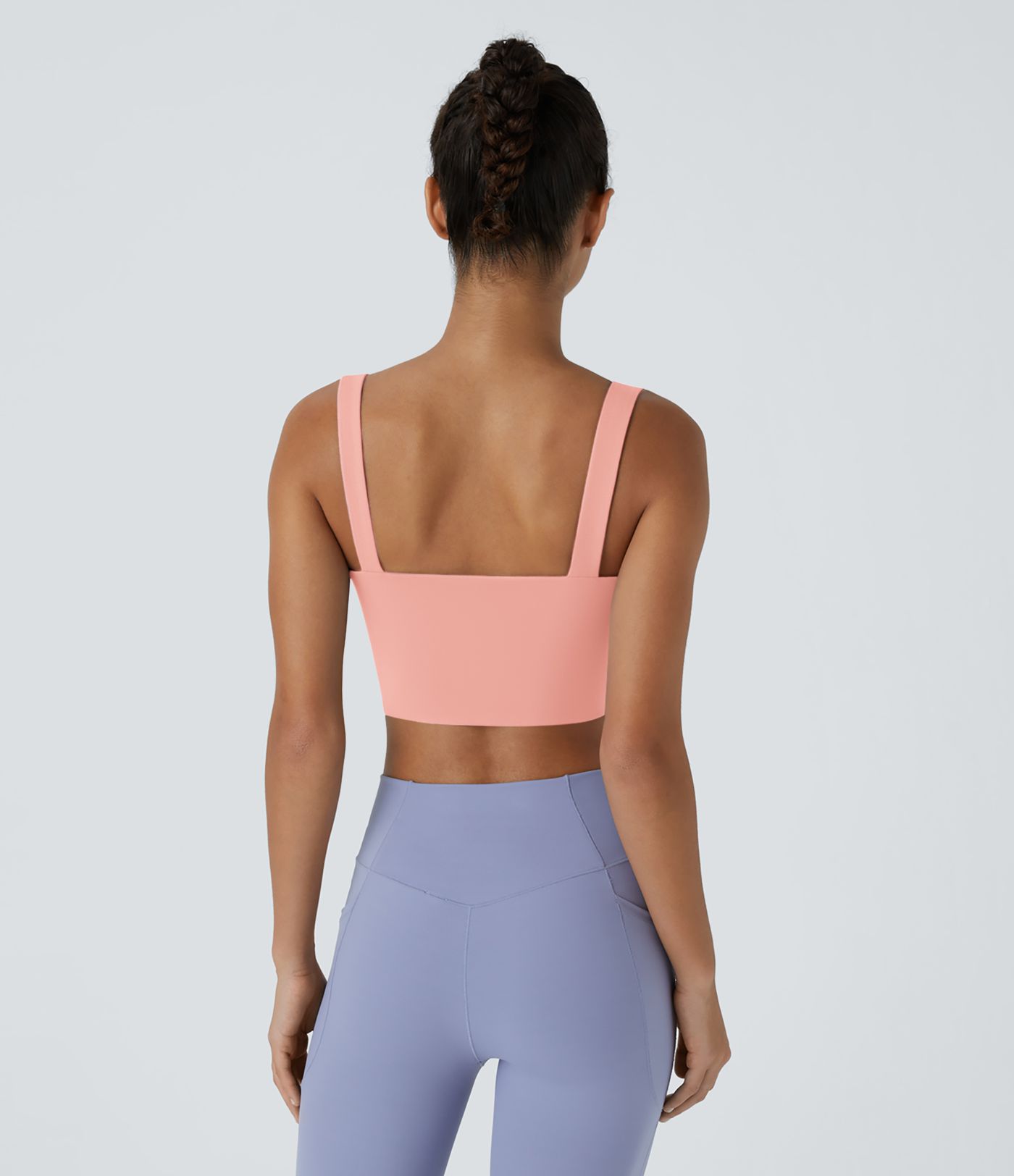 Sujetador deportivo Softlyzero™ Airy ballet soporte bajo corte retorcido sin espalda tacto fresco-UPF50+