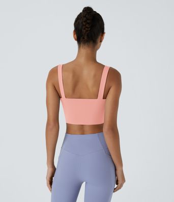 Sujetador deportivo Softlyzero™ Airy ballet soporte bajo corte retorcido sin espalda tacto fresco-UPF50+