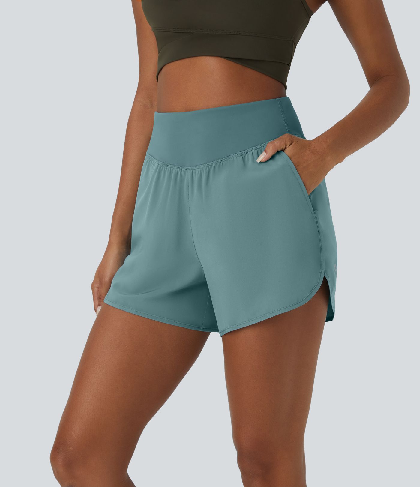 Pantalón corto Breezeful™ secado rápido bolsillo lateral tiro alto 10cm