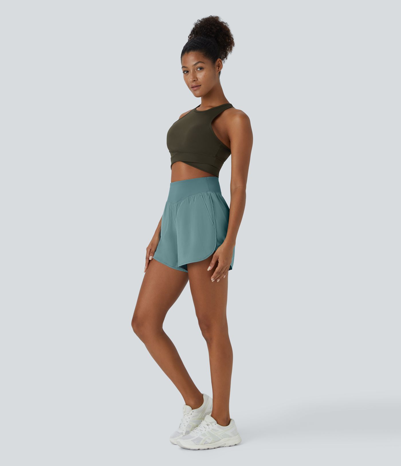 Pantalón corto Breezeful™ secado rápido bolsillo lateral tiro alto 10cm