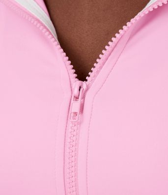 Softlyzero™ sudadera corta con capucha de estilo casual, sweatshirt deportiva con cremallera, bolsillo lateral y abertura para el pulgar