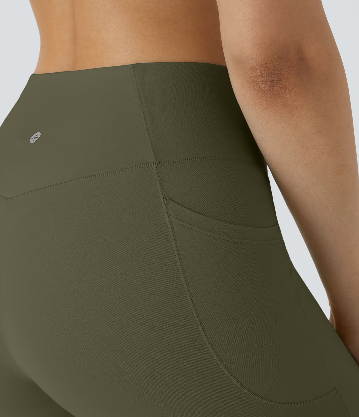 SoftlyZero™ High Waisted Crossover Pocket Women Gym Running Yoga Biker Shorts 7"-UPF50+