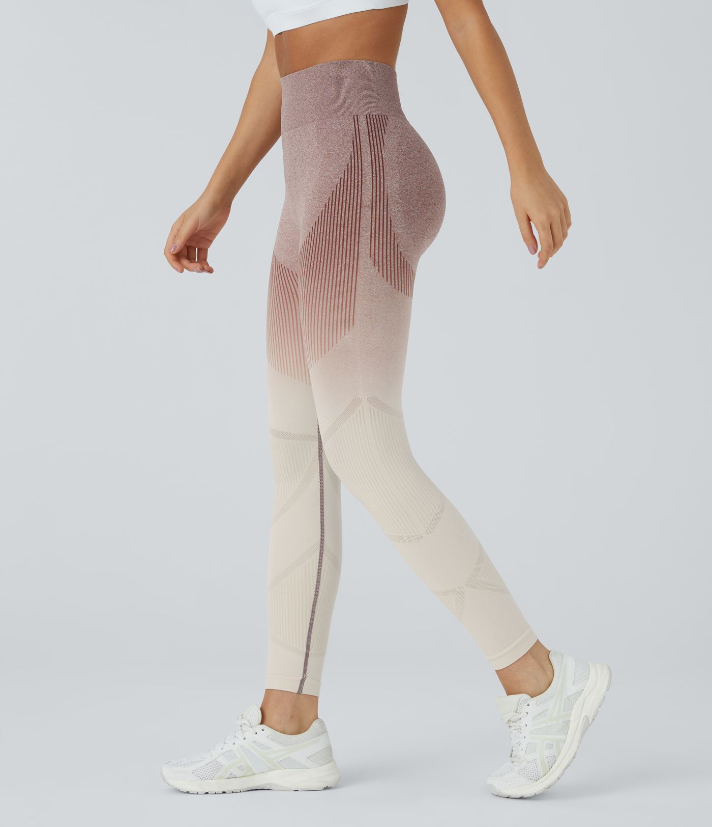 Legging running taille haute dégradé sans couture OneForm Seamless Flow