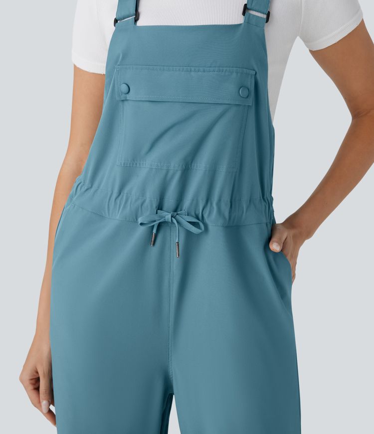 Breezeful™ Drawstring Pockets Quick Dry Hiking Jogger Cargo Overalls