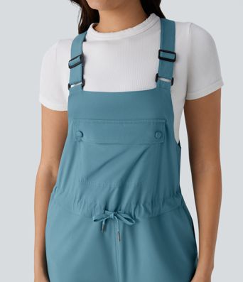 Breezeful™ Drawstring Pockets Quick Dry Hiking Jogger Cargo Overalls
