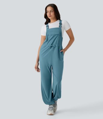 Breezeful™ Drawstring Pockets Quick Dry Hiking Jogger Cargo Overalls