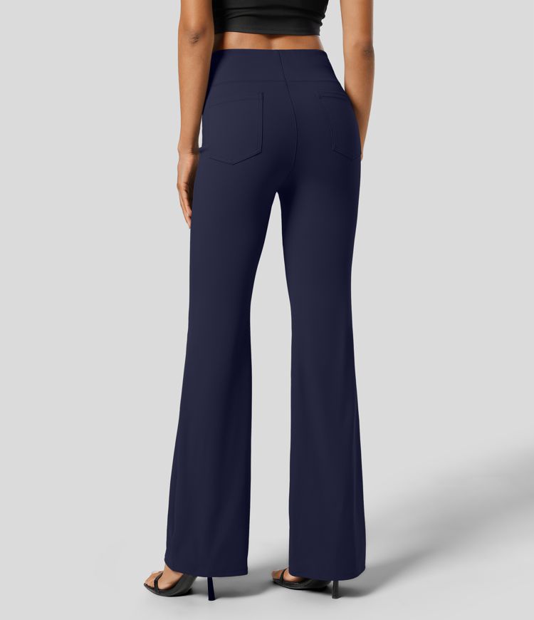 Halara Flex™ High Waisted Back Side Pocket Slight Flare Work Pants