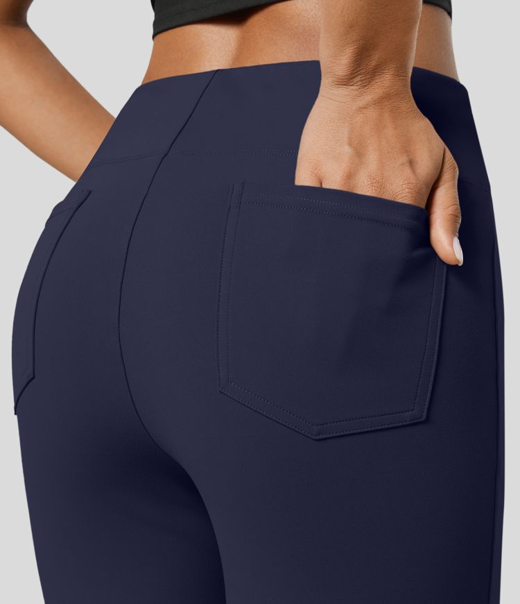Halara Flex™ High Waisted Back Side Pocket Slight Flare Work Pants