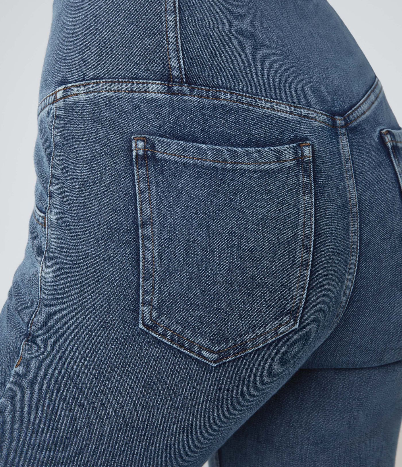 Halara Flex™ Flared Jeans Super Casual Stretch Washed Cool Touch High Waist Crossed Pockets