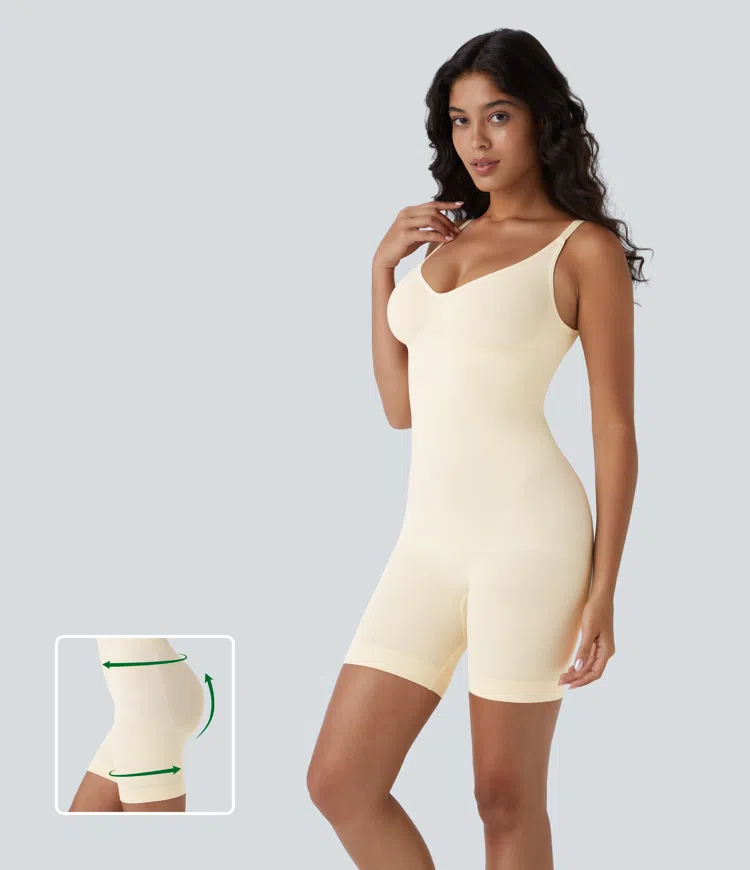 Seamless Flow Adjustable Strap Backless Tummy Control Butt Lifting Lounge Sculpting Shapewear Bodysuit