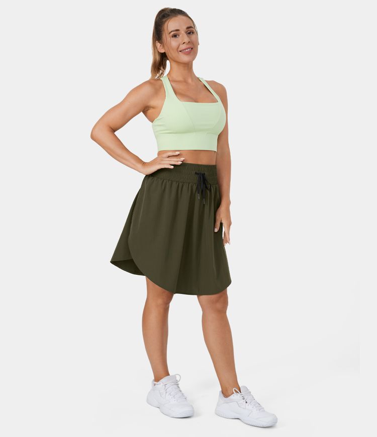 Jack Smith Damen-Sportkleid Mit Wickel-Optik & Hoher Taille - Atmungsaktiv, Mit Integrierten Shorts & Taschen