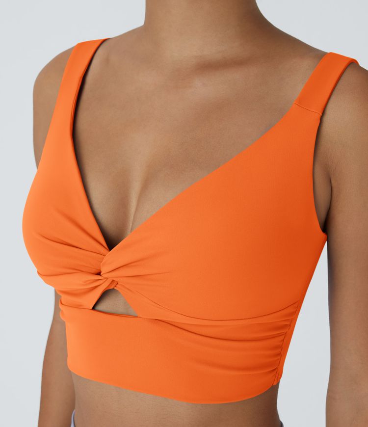 SoftlyZero™ Airy Low Support Cut Out  Yoga Sports Bra-UPF50+ A-C Cups