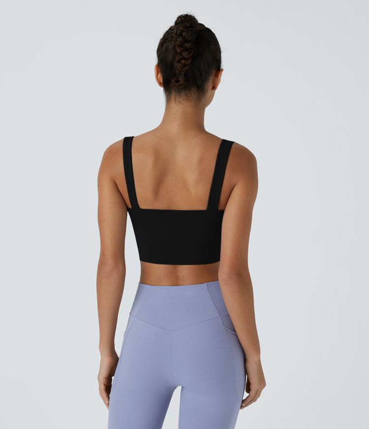 Softlyzero™ Airy Low Support Twisted Cut Out Backless Cool Touch Barre Ballet Dance Sports Bra-UPF50+
