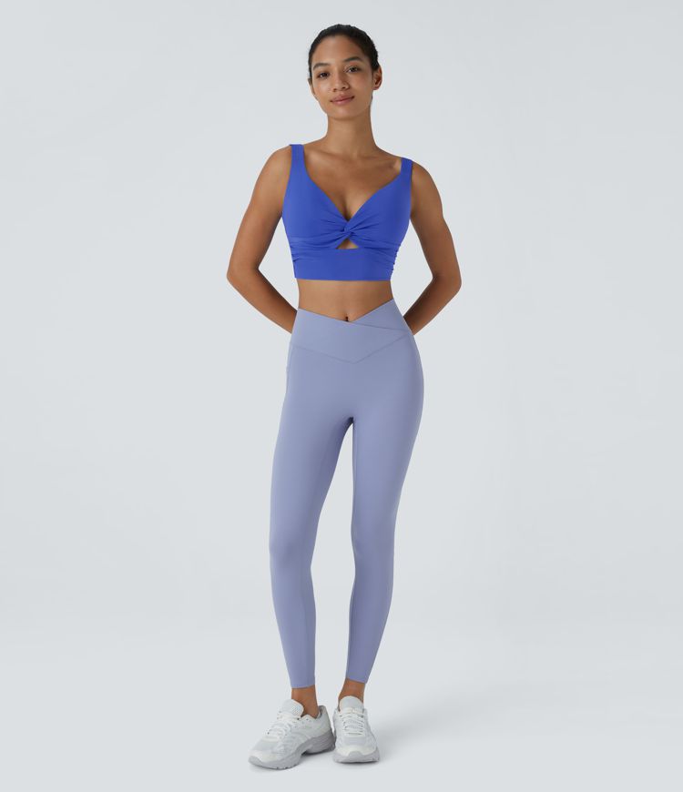 SoftlyZero™ Airy Low Support Cut Out Cool Touch Yoga Sports Bra-UPF50+ A-D Cups