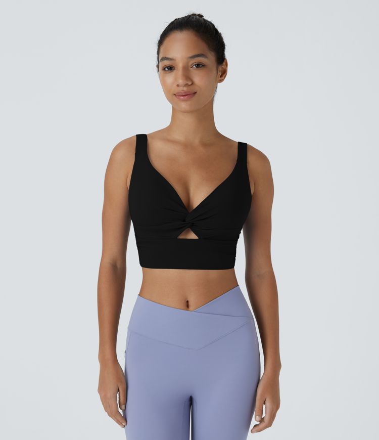 Brassière yoga SoftlyZero™ Airy maintien léger découpes toucher frais A-C - UPF50+