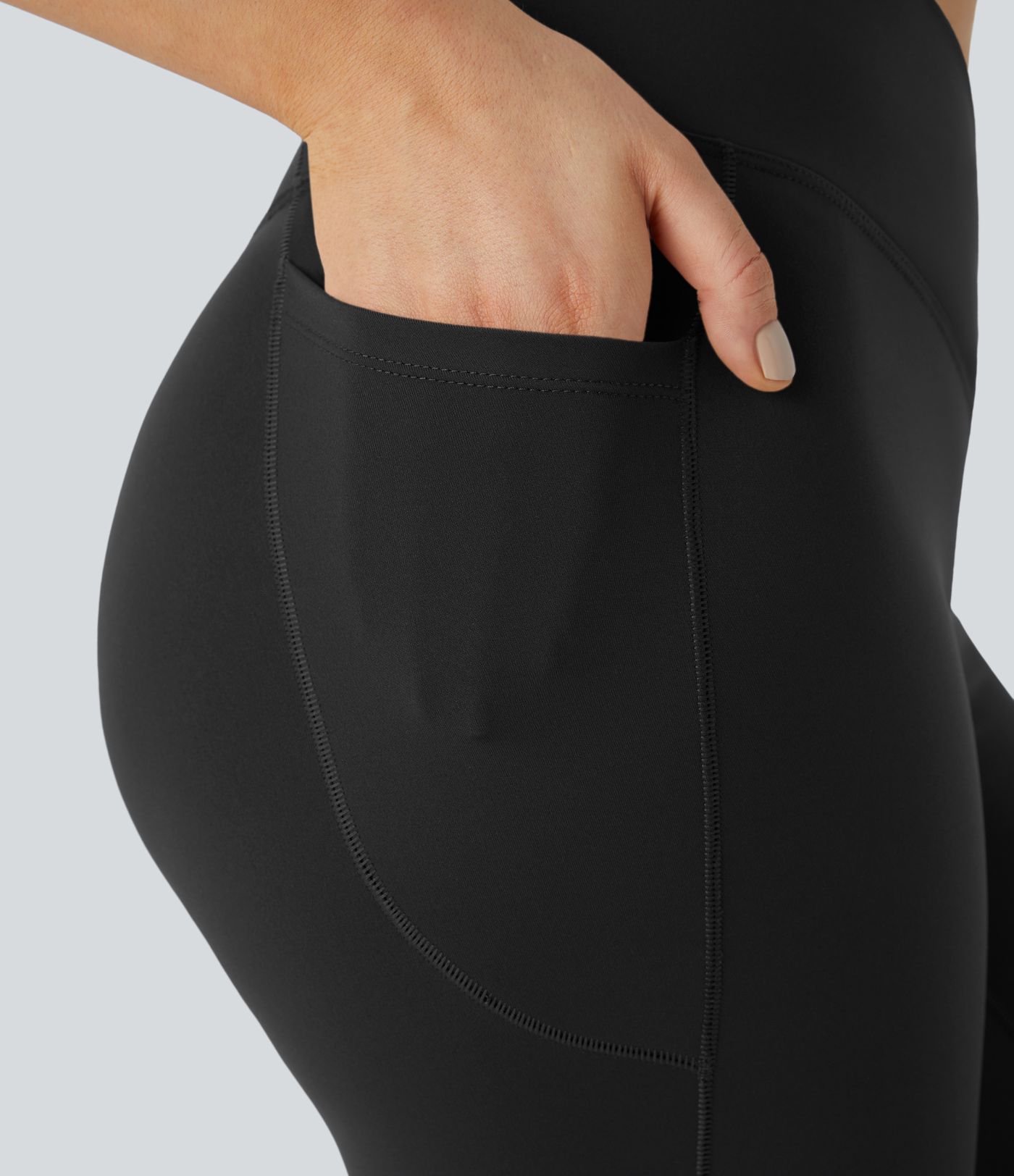 Patitoff™ Pet Hair Resistant Thermal Crossover Pocket Casual Leggings