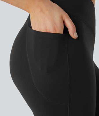 Patitoff™ Pet Hair Resistant Thermal Crossover Pocket Casual Leggings