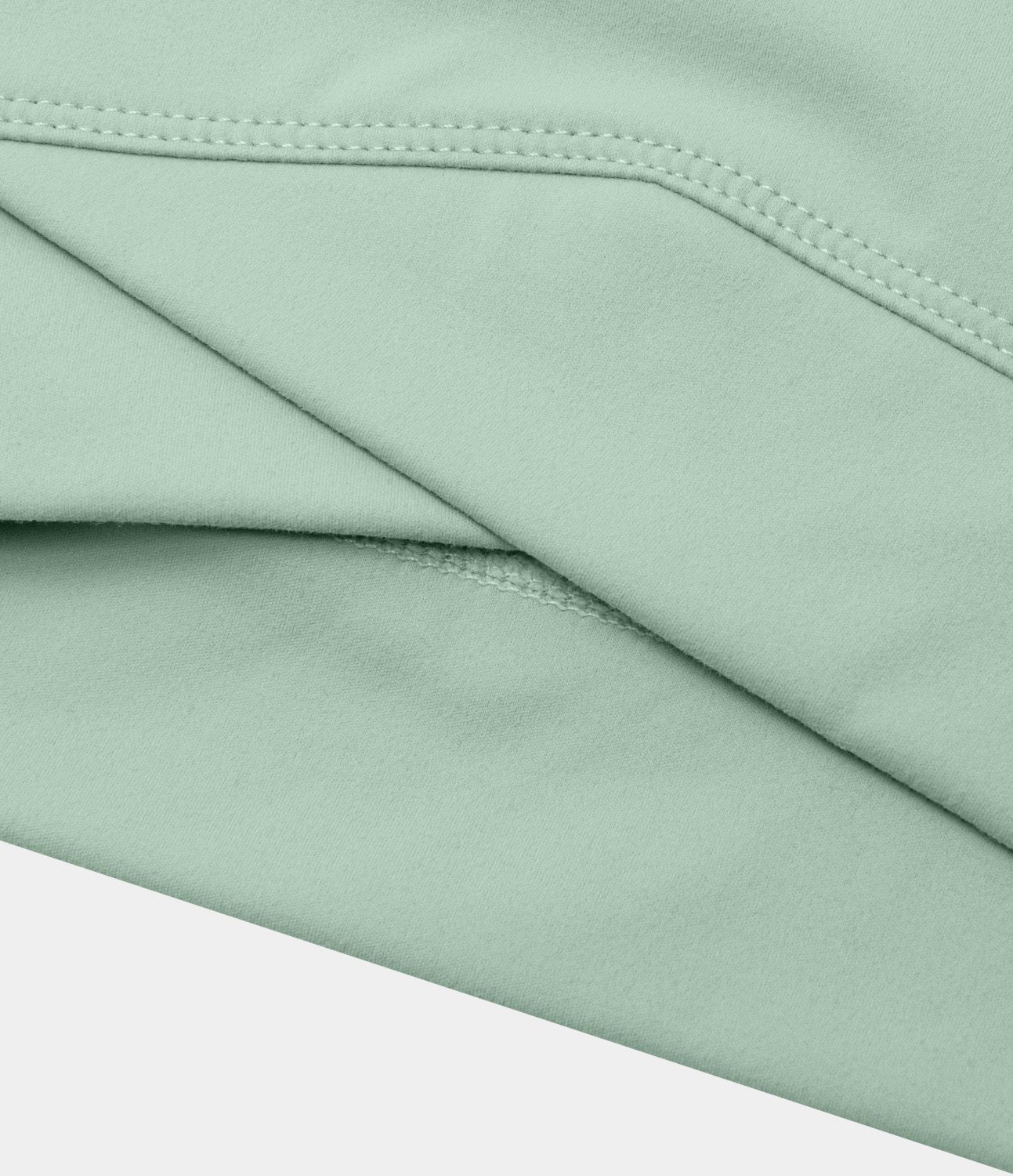 Top deportivo Softlyzero™ Plush yoga recortado dobladillo cruzado orificio para pulgar