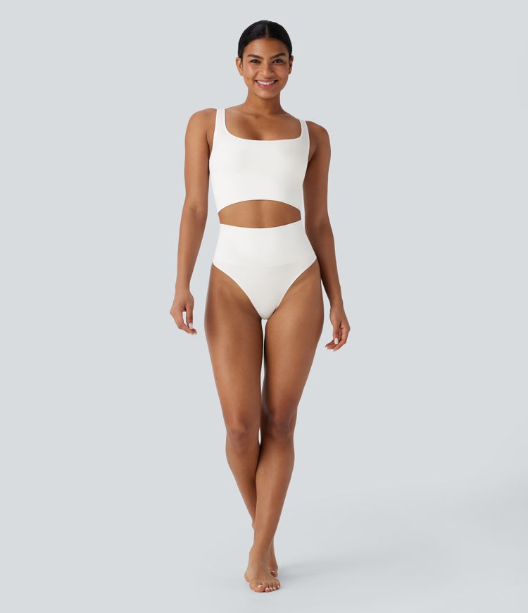 OneForm Seamless Flow High Waisted Tummy Control Lounge Shapewear Thong