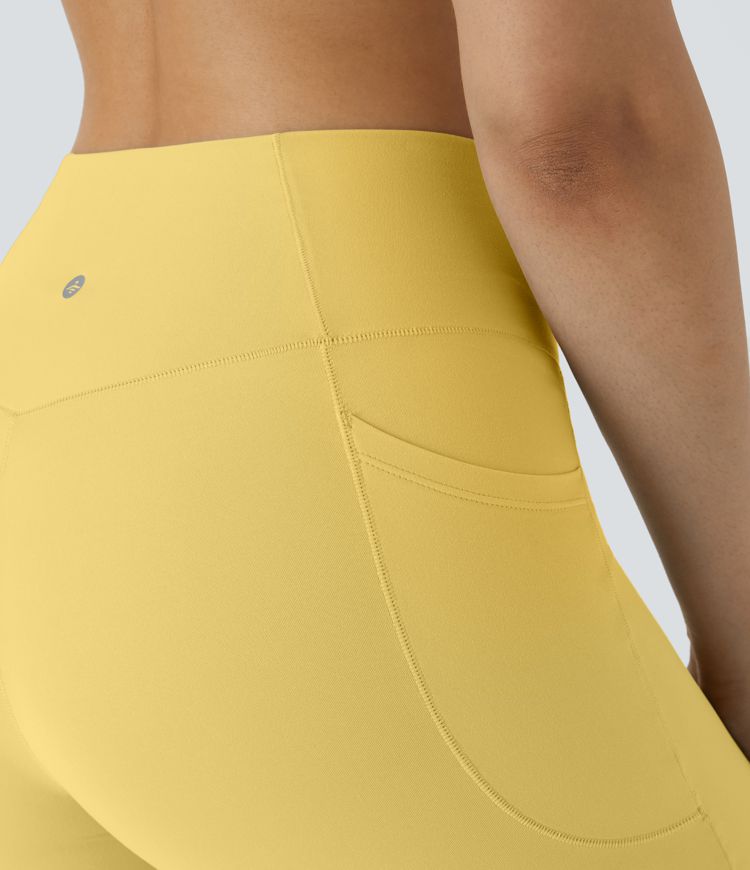 SoftlyZero™ Yoga Shorts Cycliste Taille Haute avec Poches - UPF50+