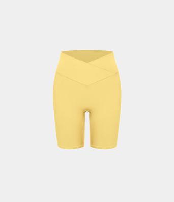 SoftlyZero™ Yoga Shorts Cycliste Taille Haute avec Poches - UPF50+