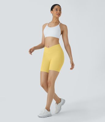 SoftlyZero™ Yoga Shorts Cycliste Taille Haute avec Poches - UPF50+