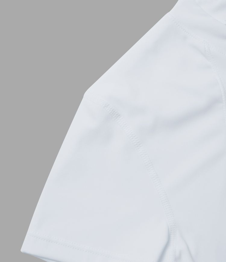 Top corto deportivo golf manga corta media cremallera