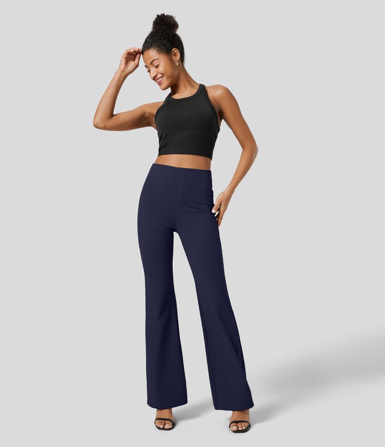 Halara Flex™ High Waisted Back Side Pocket Slight Flare Work Pants