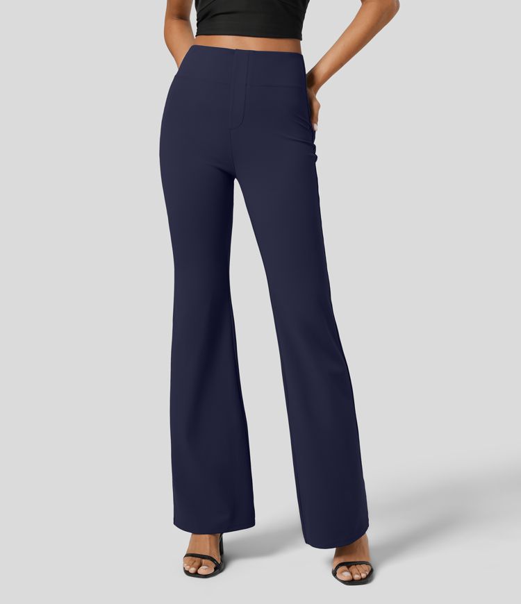 Halara Flex™ High Waisted Back Side Pocket Slight Flare Work Pants