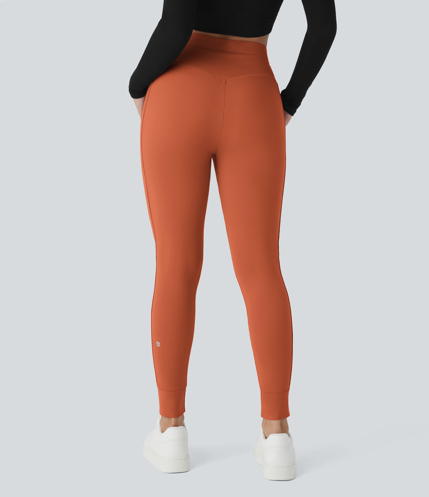 Softlyzero™ Plush High-Waist Drawstring Side Pocket Solid Full-Length Joggers