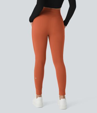 Softlyzero™ Plush High-Waist Drawstring Side Pocket Solid Full-Length Joggers