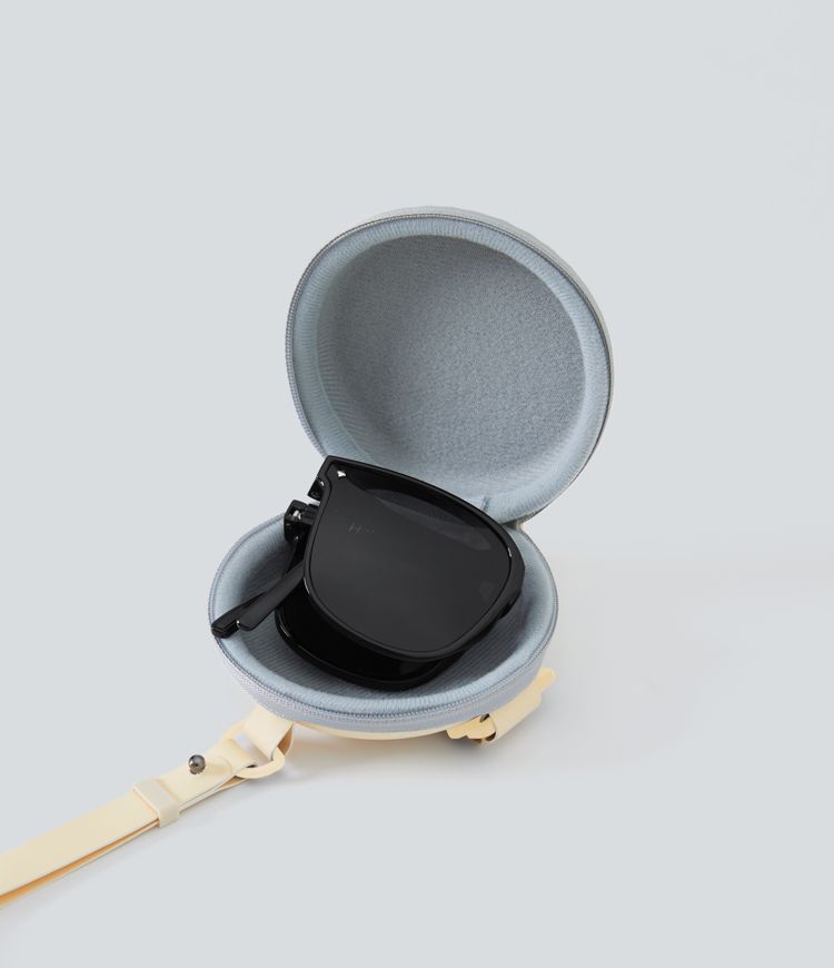Halara Logo Folding Sunglasses with Storage Box