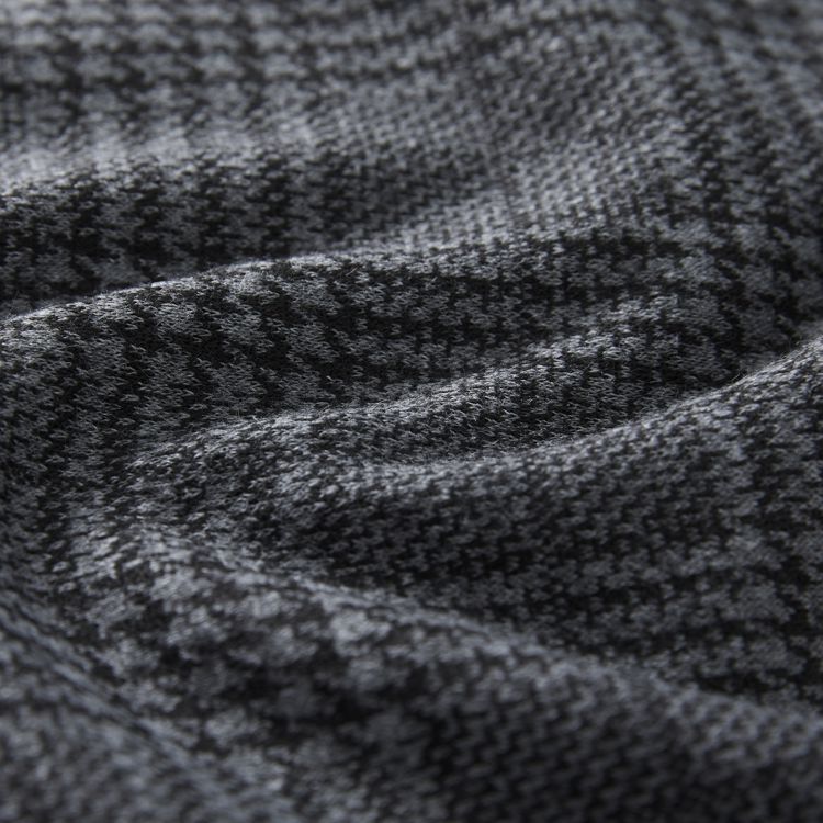 Pantalon décontracté large à carreaux, taille haute, avec poches